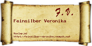 Feinsilber Veronika névjegykártya